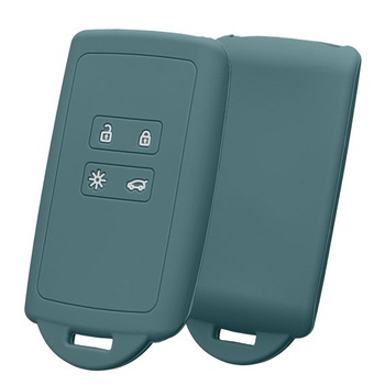 Puzdro na kľúč kwmobile pre Renault Smartkey so 4 tlačidlami (bezkľúčové odomykanie) - Silikónové