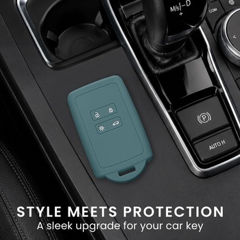 Puzdro na kľúč kwmobile pre Renault Smartkey so 4 tlačidlami (bezkľúčové odomykanie) - Silikónové
