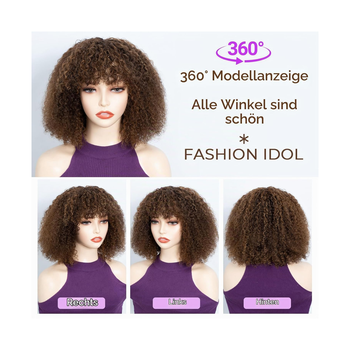 Dámská krátká kudrnatá paruka FASHION IDOL