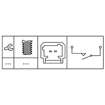 HELLA 6DD 008 622-801 Spínač brzdových svetiel - 12V - 2pinový - bajonetový