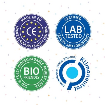 Bio balóniky k 40. narodeninám • 15 kusov • Vyrobené v EÚ • Prémiové bio balóniky zo 100% prírodného
