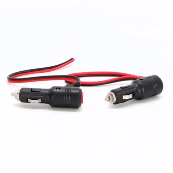 Adaptér do zapalovače cigaret 12V/24V, 16AWG, odolný, 15A, zástrčka zapalovače cigaret do holého