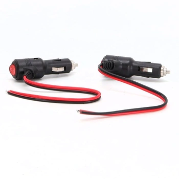 Adaptér do zapalovače cigaret 12V/24V, 16AWG, odolný, 15A, zástrčka zapalovače cigaret do holého
