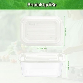 Sada 10 mrazicích nádob, 600 ml – Mrazicí nádoby z potravinářského plastu (PP), bez BPA,