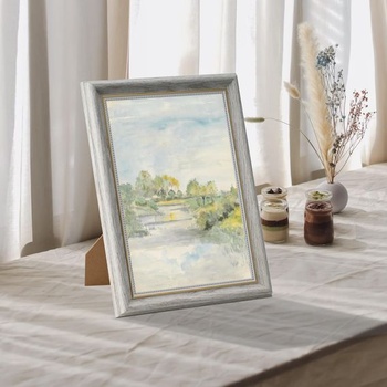 Vintage fotorámiky A4, sada 2 kusov, retro fotorámiky na zavesenie a postavenie, shabby chic rámčeky