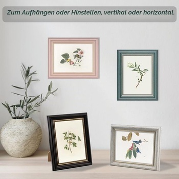Vintage fotorámiky A4, sada 2 kusov, retro fotorámiky na zavesenie a postavenie, shabby chic rámčeky