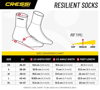 Neoprénové ponožky Cressi 42/43, unisex