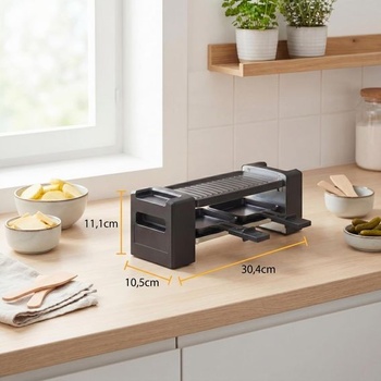 Mini gril Tristar Raclette, 400 W, pre 2 osoby, kompaktný dizajn s nepriľnavým povrchom, rovnomerné