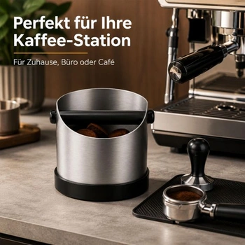 URMONA Portafilter Knock Box 1,3 l, príslušenstvo na kávu z nerezovej ocele