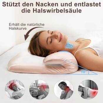 Ergonomický polštář na podporu krku Mailirious, polštář na krk z paměťové pěny