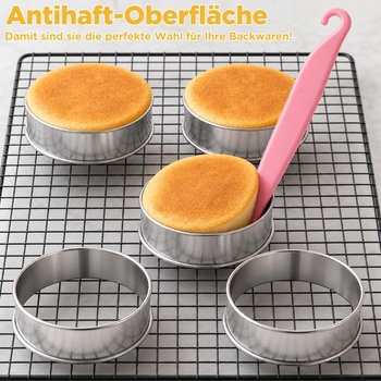15 krúžkov na crumpety, 10cm krúžky na sušienky na pečenie a muffiny