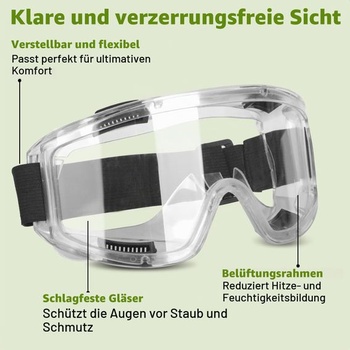 Opakovaně použitelný respirátor, plynová maska s filtrem, 22 prachových filtrů a 1 pár ochranných