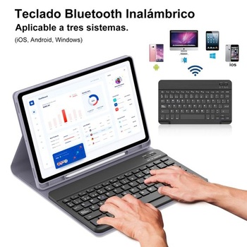 Puzdro s klávesnicou pre Samsung Galaxy Tab S10 Lite/S10 FE 26,9 cm (10,9 palca) 2025/S9 FE 10,9
