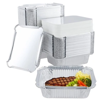 125 kusov 600ml hliníkových misiek s vekami, malé…