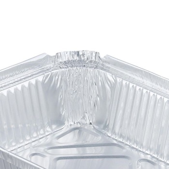 125 kusov 600ml hliníkových misiek s vekami, malé jednorazové hliníkové nádoby, obdĺžnikové hliníkové
