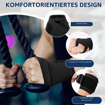 Zápěstní bandáže Beugo Gym, lehké zápěstní bandáže pravé a levé, 2 kusy - A - černé