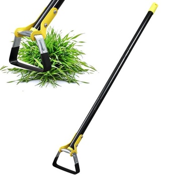 Záhradná motyka FLY HAWK, 76-137 cm motyka so strmeňovým mechanizmom, záhradné náradie z nerezovej