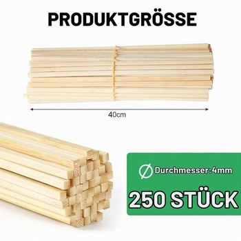 250 štvorcových drevených tyčiniek, tyčinky od cukrovej vaty, štvorcové tyčinky od cukrovej vaty, 40
