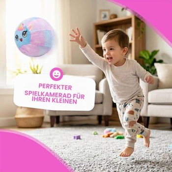 JoyCat Tichá vnútorná futbalová basketbalová lopta pre batoľatá, dinosaurus a jednorožec plyšová lopta –