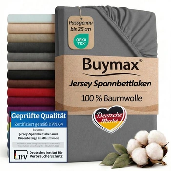 Prostěradlo Buymax 100x200cm, 100% bavlna, úplet, pro…