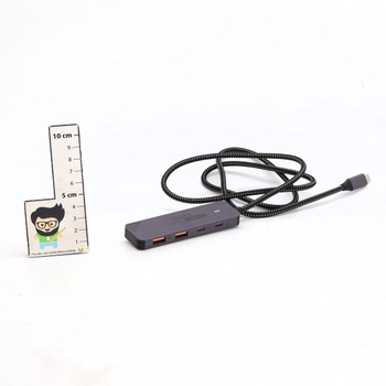 USB C 3.2 Hub 10 Gbps, QUUGE 4-v-1 adaptér s 2 USB-C 3.2 a 2 USB-A 3.2 portami, hliníkový
