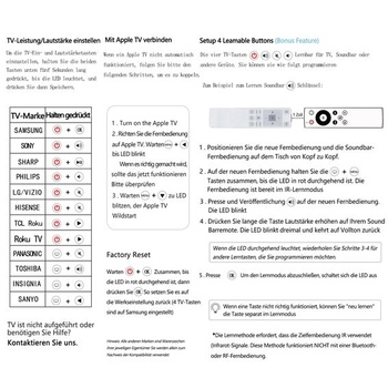 Apple TV Remote – Riry nový upgradovaný univerzální ovladač s programovatelnými tlačítky, náhrada