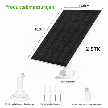 Sada solárních panelů Uraqt pro kameru Eufy