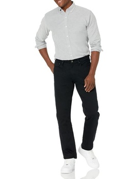 Pánske strečové džínsy Amazon Essentials Athletic Fit - ukončené farby, 28W / 28L, čierne