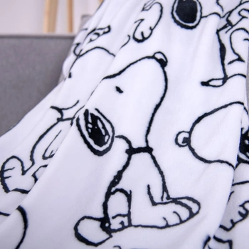 Vlněná deka Herding bílá, Peanuts
