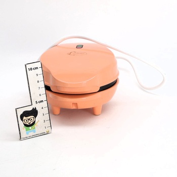Bestron mini vaflovač na klasické vafle 10cm, malý vaflovač vrátane nepriľnavej vrstvy, ideálny