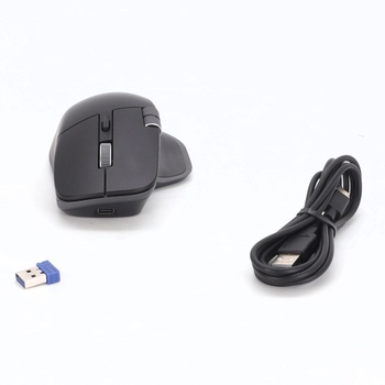 Bezdrôtová myš TECKNET Bluetooth (BT 5.0/5.0+2.4G), bočné rolovacie koliesko, super rýchle rolovanie,