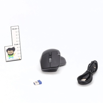 Bezdrôtová myš TECKNET Bluetooth (BT 5.0/5.0+2.4G), bočné rolovacie koliesko, super rýchle rolovanie,