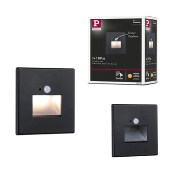 Paulmann 93135 Špeciálna palička EBL sada Edge eckig LED 1x1, 2W 230V PIR senzor čierna