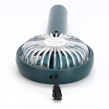 Ručný ventilátor VKUSRA, malý ručný ventilátor s dobíjacou technológiou so 4 rýchlosťami vetra a