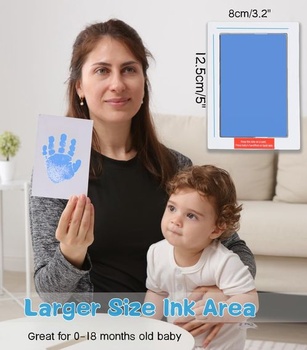 Sada 2 pečiatok s potlačou pre bábätká veľkosti XL, Clean Touch, pre novorodenca/detskú