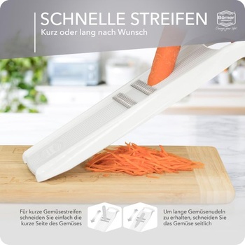 Börner Roko PowerLine Strúhadlo Julienne - Jemné prúžky zeleniny - White Basic Krájač White