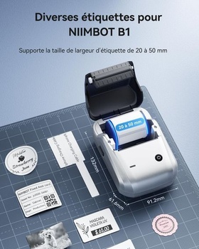 Etiketovací stroj NIIMBOT B1 se 3 velkými rolemi samolepicích etiket