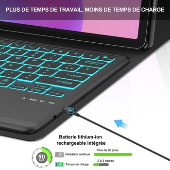 IVEOPPE púzdro s klávesnicou pre Lenovo Idea Tab Pro 12,7 palca 2025 s touchpadom, francúzske