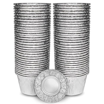 EBake hliníkové košíčky na muffiny – 180 ml/16 oz (50 kusov) Opakovane použiteľné košíčky na