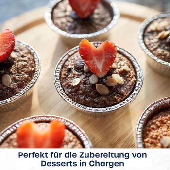 EBake hliníkové košíčky na muffiny – 180 ml/16 oz (50 kusov) Opakovane použiteľné košíčky na