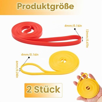 2 ks odporových gúm, 5-35lb 100% latexová odporová guma, balenie po jednom gymnastickej gume,