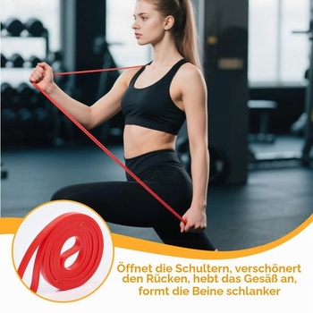 2 ks odporových gúm, 5-35lb 100% latexová odporová guma, balenie po jednom gymnastickej gume,