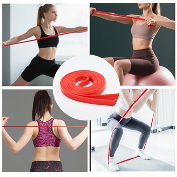 2 ks odporových gúm, 5-35lb 100% latexová odporová guma, balenie po jednom gymnastickej gume,