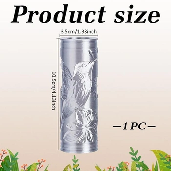 Váleček s texturou hlíny s kolibříkem vyrobený z plastových sloupků, keramické nástroje, válečky,