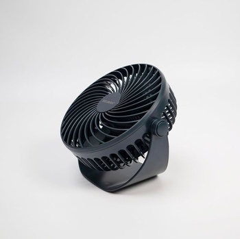 Stolní ventilátor SOLMIRA s dobíjecí baterií, zelený, USB typu C, přenosný, bezdrátový, certifikace