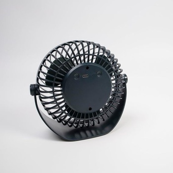 Stolný ventilátor SOLMIRA s dobíjacou batériou, zelený, USB typu C, prenosný, bezdrôtový, certifikácia