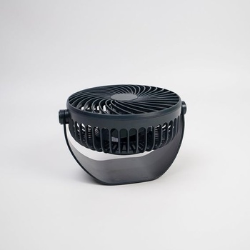 Stolní ventilátor SOLMIRA s dobíjecí baterií, zelený, USB typu C, přenosný, bezdrátový, certifikace