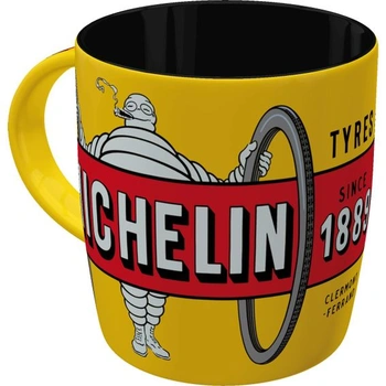 Nostalgický retro hrnček na kávu, 330 ml, Michelin – Tyres…