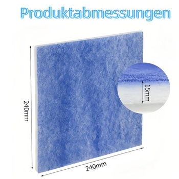 8 náhradných filtrov pre ventilátory radu Limodor Compact, prachové filtre 240 x 240 x 15 mm,