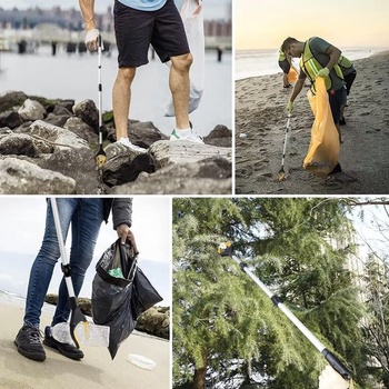 Drapač na sbírání předmětů, 108cm drapač pro seniory, sběrač odpadků, žlutý